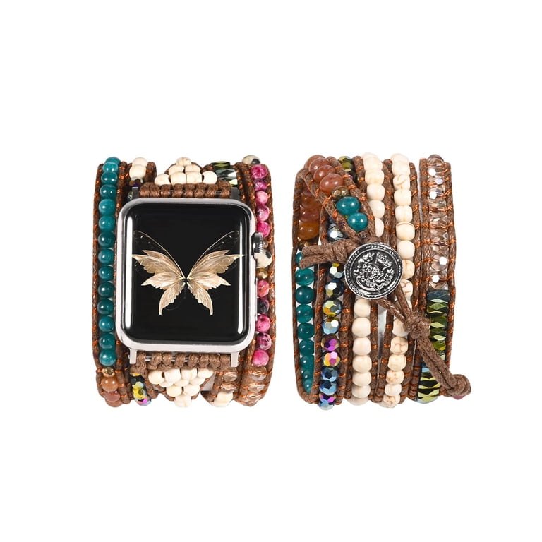 Wearlizer Boho Beads Band Compatible with Apple Watch Band 
