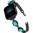thumbnail image 1 of Wearlizer Boho Turquoise Bracelet Compatible with Apple Watch Band 42/41/40/38/46/45/44/49mm, Adjustable Jewelry Gemstone Strap for iWatch Ultra Series SE 10 9 8 7 6 5 4 3 2 1, 1 of 6