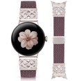 thumbnail image 1 of Wearlizer Braided Magnetic Band Compatible with Google Pixel Watch 4/3 41mm, Stretchy Nylon Watch Band for Women Men, Celtic Knot Jewelry Style Strap for Pixel Watch 2/1, 1 of 7