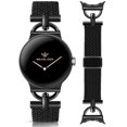 thumbnail image 1 of Wearlizer Braided Magnetic Band Compatible with Google Pixel Watch, Stretchy Nylon Watch Band for Women Men, D-Shape Designer Sport Wristband for Pixel Watch 4/3/2/1, 41mm, 1 of 6