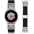 thumbnail image 1 of Wearlizer Braided Magnetic Band Compatible with Samsung Galaxy Watch 9/8 40mm 44mm & Watch 8 Classic 46mm, Celtic Stretchy Nylon Strap Adjustable Elastic Watch Band for Women Men (No for Ultra), 1 of 8