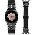 thumbnail image 1 of Wearlizer Braided Magnetic Band Compatible with Samsung Galaxy Watch 9/8 40mm 44mm & Watch 8 Classic 46mm, Celtic Stretchy Nylon Strap Adjustable Elastic Watch Band for Women Men (No for Ultra), 1 of 8