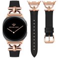 thumbnail image 1 of Wearlizer Leather Band Compatible with Samsung Galaxy Watch 9/8 40mm 44mm & Watch 8 Classic 46mm, Slim Dressy Genuine Leather Strap with D-Shape Metal Buckle for Women, 1 of 7