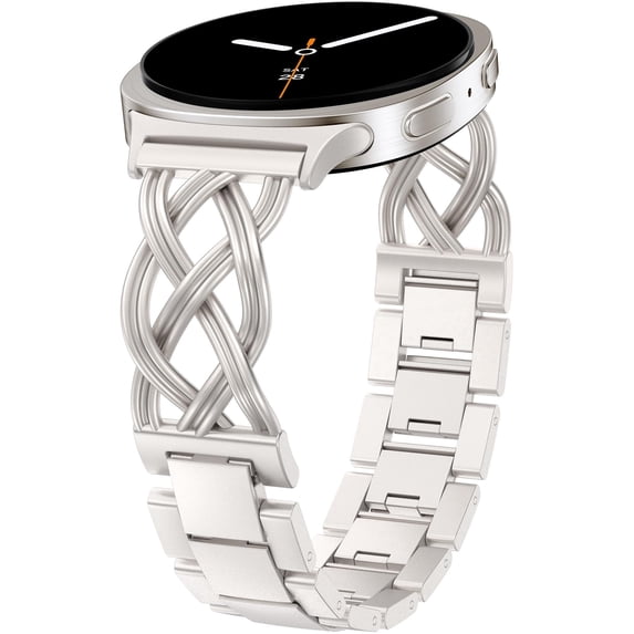 Wearlizer Celtic Bracelet Band Compatible with Samsung Galaxy Watch 9/8 40mm 44mm & Watch 8 Classic 46mm Women, Dressy Stainless Steel Jewelry Link Strap, Elegant Metal Watch Band