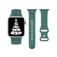 thumbnail image 1 of Wearlizer Christmas Snowflakes Engraved Watch Band Compatible with Apple Watch Band 42mm Christmas Gift Silicone Band for Girls, 44mm/45mm/49mm Series 8 7 6 5 4 3 2 1 SE, 1 of 6