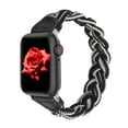 thumbnail image 1 of Wearlizer Compatible with Apple Watch Band 38mm 40mm 41mm Slim Elastic Braided Solo Loop Strap Wristband Stretchy Woven Bracelet Accessories for iWatch Series 8 7 6 5 4 3 2 1 SE, 1 of 7