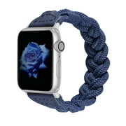 Wearlizer Compatible with Apple Watch Band 38mm 40mm 41mm Slim Elastic Braided Solo Loop Strap Wristband Stretchy Woven Bracelet Accessories for iWatch Series 8 7 6 5 4 3 2 1 SE