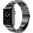 thumbnail image 1 of Wearlizer Compatible with Apple Watch Band 38mm 40mm 41mm Womens for iWatch SE Lightweight Resin Wristband Bracelet Mens Strap Series 7 6 5 4 3 2 1-(Black, 38/40/41mm), 1 of 7