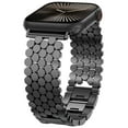thumbnail image 1 of Wearlizer Compatible with Apple Watch Band 41/40/38/44/45/46/49/42mm Women, Dressy Honeycomb Metal Watch Band Designer Bracelet Wristband for iWatch Series 10 9 8 7 6 5 4 3 Ultra SE, 1 of 5