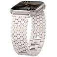 thumbnail image 1 of Wearlizer Compatible with Apple Watch Band 41/40/38/44/45/46/49/42mm Women, Dressy Honeycomb Metal Watch Band Designer Bracelet Wristband for iWatch Series 10 9 8 7 6 5 4 3 Ultra SE, 1 of 5