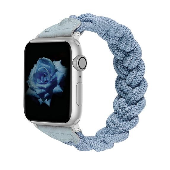 Wearlizer Compatible with Apple Watch Band 49mm(Ultra)42mm 44mm 45mm Slim Elastic Braided Solo Loop Strap Stretchy Woven Wristband for iWatch Series 8 7 6 5 4 3 2 1 SE