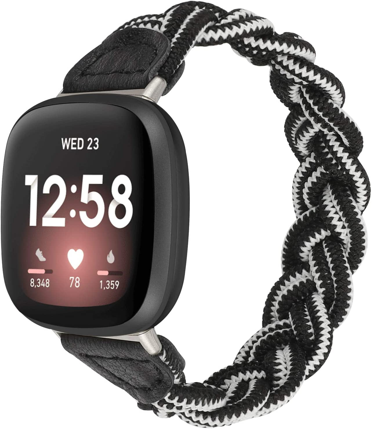 Banda compatible con Fitbit Sense 2 bandas y Fitbit Versa 4 bandas, acero  inoxidable sólido Fitbit Sense / versa 3 correas de reemplazo de metal de  la