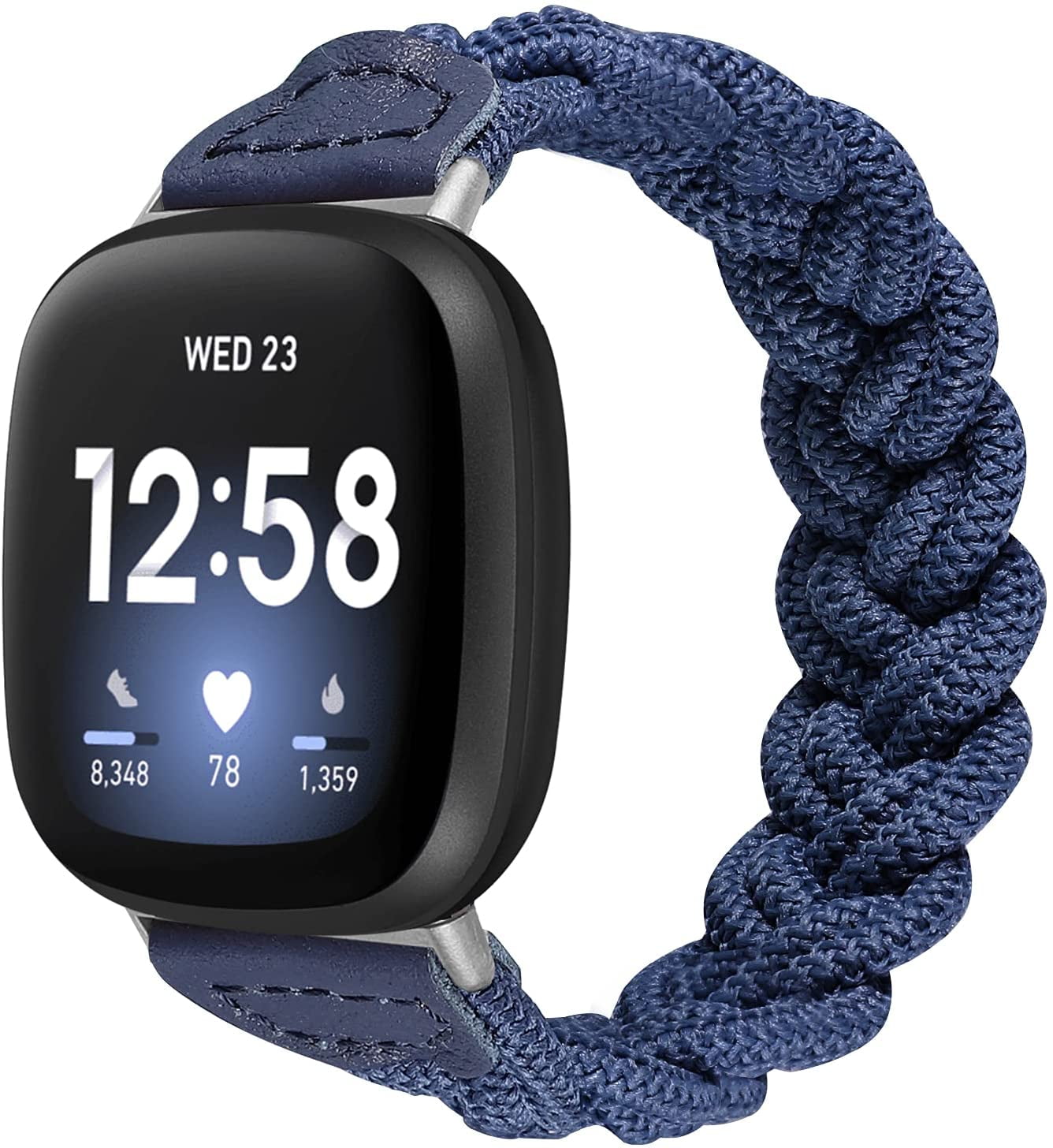 Wearlizer Elastic Band Compatible with Fitbit Versa 3 / Sense Bands ...