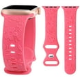 thumbnail image 1 of Wearlizer Floral Embossed Band Compatible with Apple Watch Band 38mm 40mm 41mm 42mm 44mm 45mm 49mm Women, Cute Cherry Blossoms Sport Replacement Strap for iWatch Series 9 8 7 6 5 4 3 2 1 SE Ultra 1 2, 1 of 7