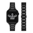 thumbnail image 1 of Wearlizer Gold Silver Stainless Steel Watch Band Compatible with Apple Watch Bands 38/40/41/42/44/45/46/49mm Women Metal Strap for Iwatch Series 11/10/9/8/7/6/5/4/3/SE/Ultra, 1 of 6
