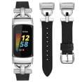 thumbnail image 1 of Wearlizer Leather Band Compatible with Charge 5 Watch Bands for Women, Dressy Slim Leather Strap Replacement Wristband with D-Shape Metal Buckle for Charge 5 Fitness Tracker, 1 of 6