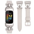 thumbnail image 1 of Wearlizer Leather Band Compatible with Charge 5 Watch Bands for Women, Dressy Slim Leather Strap Replacement Wristband with D-Shape Metal Buckle for Charge 5 Fitness Tracker, 1 of 6
