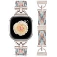 thumbnail image 1 of Wearlizer Magnetic Band Compatible with Versa 4/3 and Sense 2/1, D-Shape Braided Stretchy Nylon Strap for Women Men, Adjustable Sport Dressy Watch Band, 1 of 6