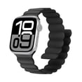 thumbnail image 1 of Wearlizer Magnetic Silicone Band Compatible with Apple Watch Bands for Women Men 44/45/46/49/42/41/40/38mm,Secure Fit Strong Magnetic Adjustable Strap for iWatch Ultra 2/1,SE2 SE Series 10 9 8 7 6-1, 1 of 7