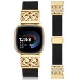 thumbnail image 1 of Wearlizer Magnetic Stretchy Band Compatible with Versa 4/3/Sense 2/Sense, Celtic Knot Elastic Nylon Watch Strap for Women Men, Dressy Soft Fabric Wristband with Magnetic Clasp, 1 of 7