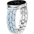 thumbnail image 1 of Wearlizer Metal Bracelet Compatible with Samsung Galaxy Watch 7/6/5/4, Enamel Stainless Steel Strap Women for Galaxy Watch FE/5 Pro/6 Classic/4 Classic/3/Active 2/Active, 20mm, 1 of 5