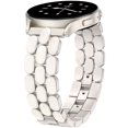 thumbnail image 1 of Wearlizer Metal Bracelet Compatible with Samsung Galaxy Watch 7/6/5/4, Enamel Stainless Steel Strap Women for Galaxy Watch FE/5 Pro/6 Classic/4 Classic/3/Active 2/Active, 20mm, 1 of 5