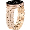 thumbnail image 1 of Wearlizer Metal Bracelet Compatible with Samsung Galaxy Watch 7/6/5/4, Enamel Stainless Steel Strap Women for Galaxy Watch FE/5 Pro/6 Classic/4 Classic/3/Active 2/Active, 20mm, 1 of 5