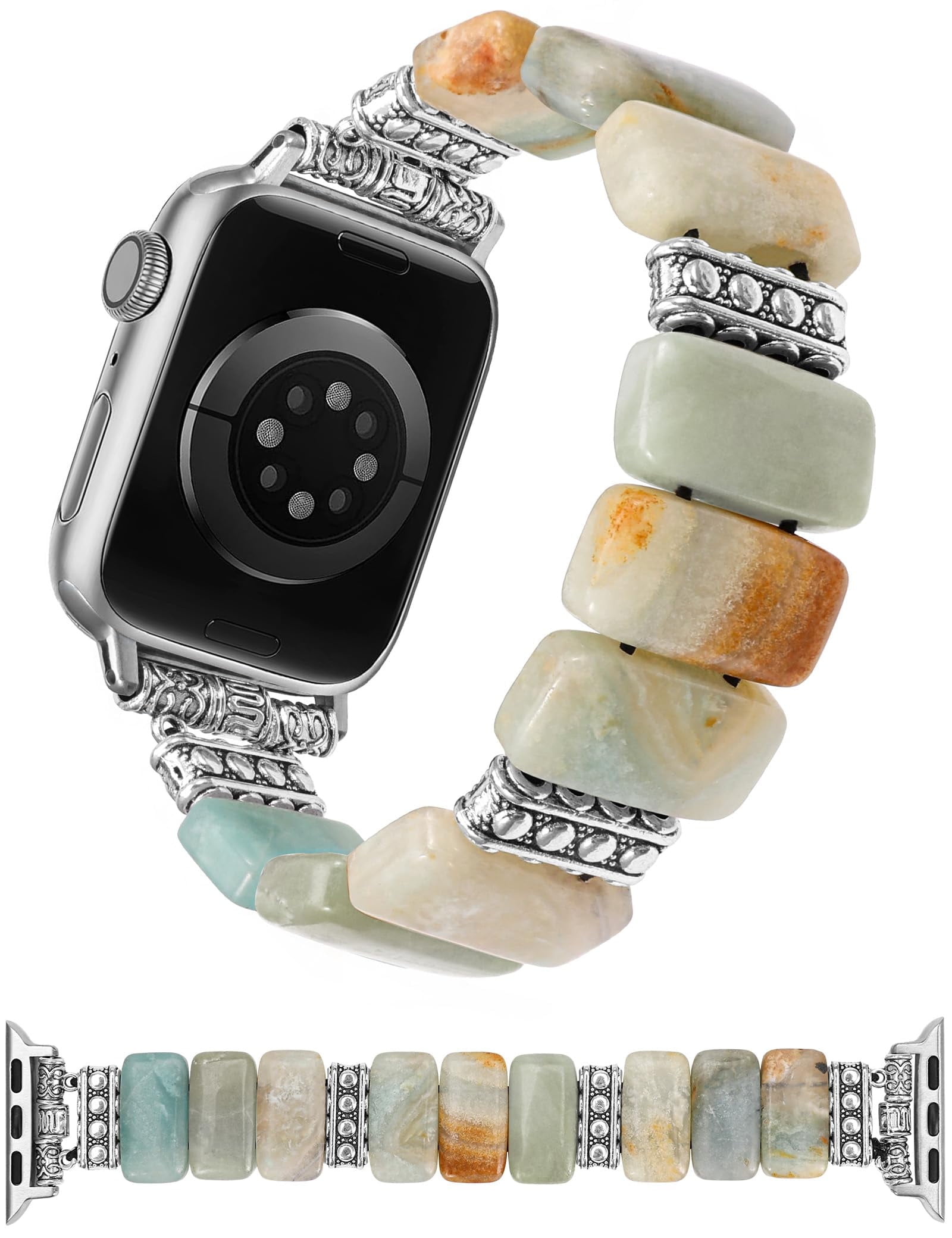 Wearlizer Natural Stone Bracelet Compatible with Apple Watch Band  display picture 1