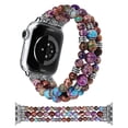 thumbnail image 1 of Wearlizer Natural Stone Strap Compatible with Apple Watch Band for Women 38/40/41/42/44/45/46/49mm, Stretch Jasper Beaded Bracelet Band, Handmade Boho Elastic Strap for iWatch Series 11-1/Ultra, 1 of 7
