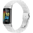 thumbnail image 1 of Wearlizer Resin Band Compatible with Charge 6/Charge 5 Watch Bands for Women Men, Fashion Lightweight Wristband Strap Accessories with Metal Buckle for Charge 5 Smartwatch, 1 of 6