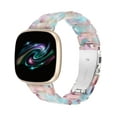 thumbnail image 1 of Wearlizer Resin Band Compatible with Fitbit Versa 4/Fitbit Versa 3/Fitbit Sense/Sense 2 Bands for Women, Fashion Lightweight Wristband with Buckle for Sense/Versa 3, 1 of 6