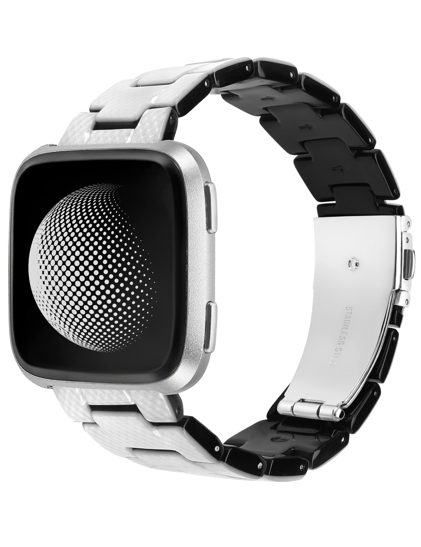 Wearlizer Resin Band Compatible with Fitbit Versa Versa 2 Versa Lite Versa SE Bands for Women Men Lightweight Wristband Strap Walmart Business Supplies