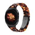thumbnail image 1 of Wearlizer Resin Band Compatible with Samsun Galaxy Watch 8 40mm 44mm/Watch 8 Classic 46mm, Lightweight Bracelet Strap for Women Men, 1 of 5
