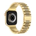 thumbnail image 1 of Wearlizer Stainless Steel Watch Band Compatible with Apple Watch Bands 38/40/41/42/44/45/46/49mm Men Women Zigzag Weave Metal Strap for Iwatch Series 11/10/9/8/7/6/5/4/3/SE/Ultra, 1 of 5