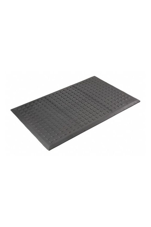 Antifatigue Mat, 3 ft. L x 2 ft. W, 5/8" Thickness, Urethane, Square Grid, Black