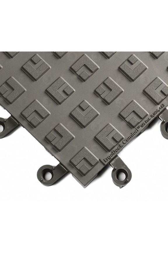 Antifatigue Tiles,Charcol,18" x 18",PK10 556