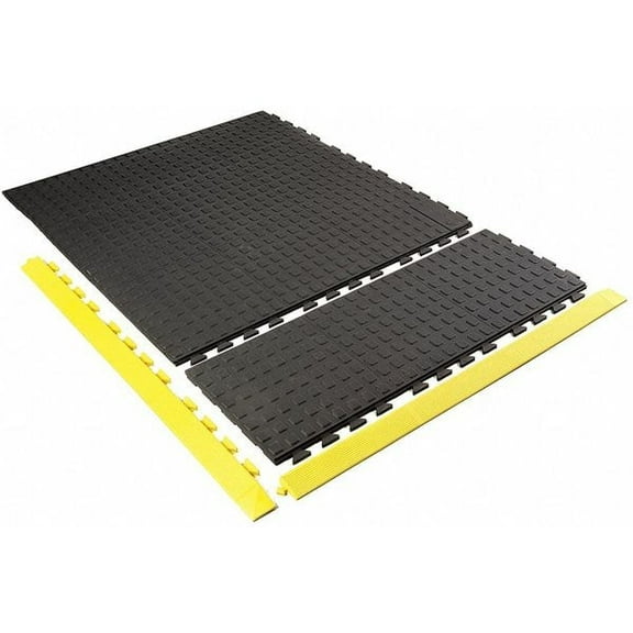 Wearwell Mat Ramp,Yellow,2" x 3ft. 3" 502