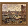 thumbnail image 1 of Weather 24x20 Gold Ornate Wood Framed Canvas Art by Robert Spencer, 1 of 2