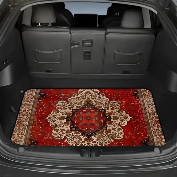 All Weather 39.37in*29.53in Multicolor Floral Waterproof Cargo Liner - Durable, Easy Clean Boot Mat, Universal Fit for Most Cars, Trucks, Vans, Car Interior Accessory
