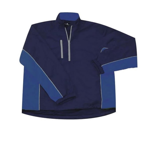 Weather Apparel 58022-051-XL Microfiber Mens Windshirt, Extra Large - Navy, Royal & Gray