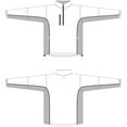 thumbnail image 1 of Weather Apparel 58022-058-MD Microfiber Mens Windshirt, Medium - White, Light Gray & Black, 1 of 1