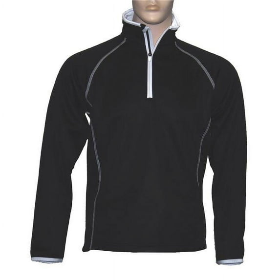 Weather Apparel 58025-206-SM Mens Poly-Spandex Pullover, Small - Black with White