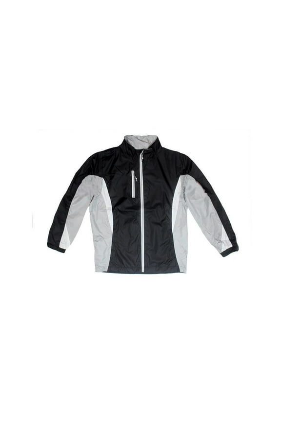 58035-050-SM Hi-Tech Performance Mens Jacket - Small, Black, Light Gray & White