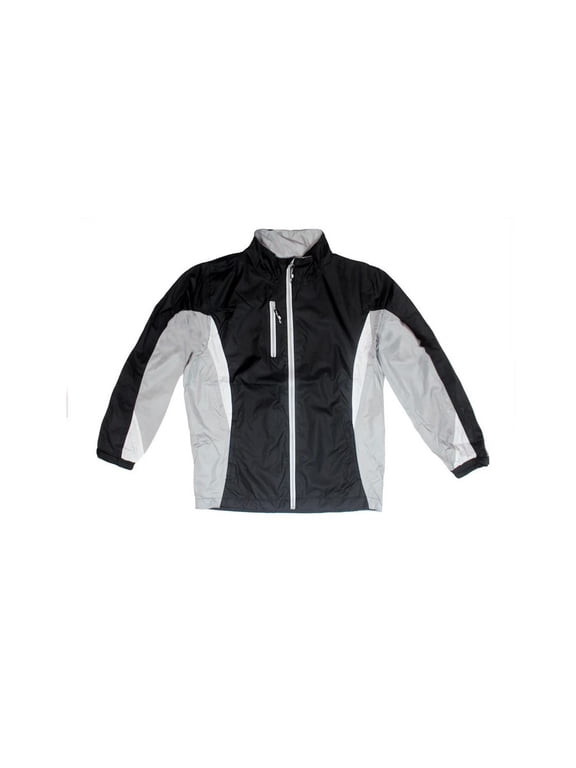 58035-050-SM Hi-Tech Performance Mens Jacket - Small, Black, Light Gray & White