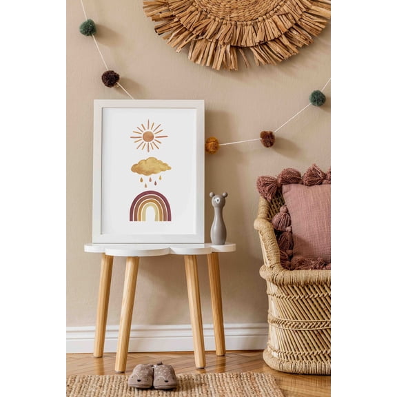 Weather Boho Classroom Wall Art Print, Unframed Paper Poster 24x36in