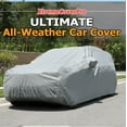 thumbnail image 1 of All Weather Car Cover Fits 2010 2011 2012 2013 2014 2015 2016 Land Rover LR4 , waterproof, uv-proof, easy access zipper, wind-proof, detachable straps grey, 1 of 7