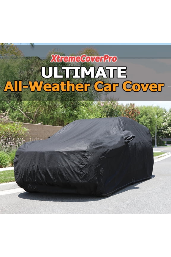 All Weather Car Cover Fits 2017 2018 2019 2020 2021 2022 2023 2024 2025 Jeep Compass , waterproof, uv-proof, easy access zipper, wind-proof, detachable straps BLACK