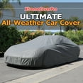thumbnail image 1 of All Weather Car Cover Fits MERCEDES-BENZ SLK280 SLK350 SLK300 2005 2006 2007 2008 2009 2010 2011 , waterproof, uv-proof, easy access zipper, wind-proof, detachable straps GREY, 1 of 7