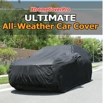 All Weather Car Cover Fits NISSAN PATHFINDER 2012 2013 2014 2015 2016 2017 2018 2019 2020 2021 2022 2023 , waterproof, uv-proof, easy access zipper, wind-proof, detachable straps BLACK