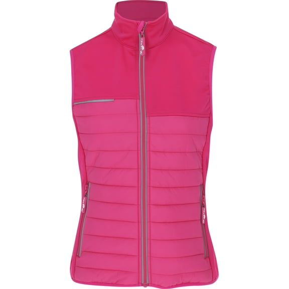 Weather Company Quilted Hot Pink/Pink Outerwear Women L